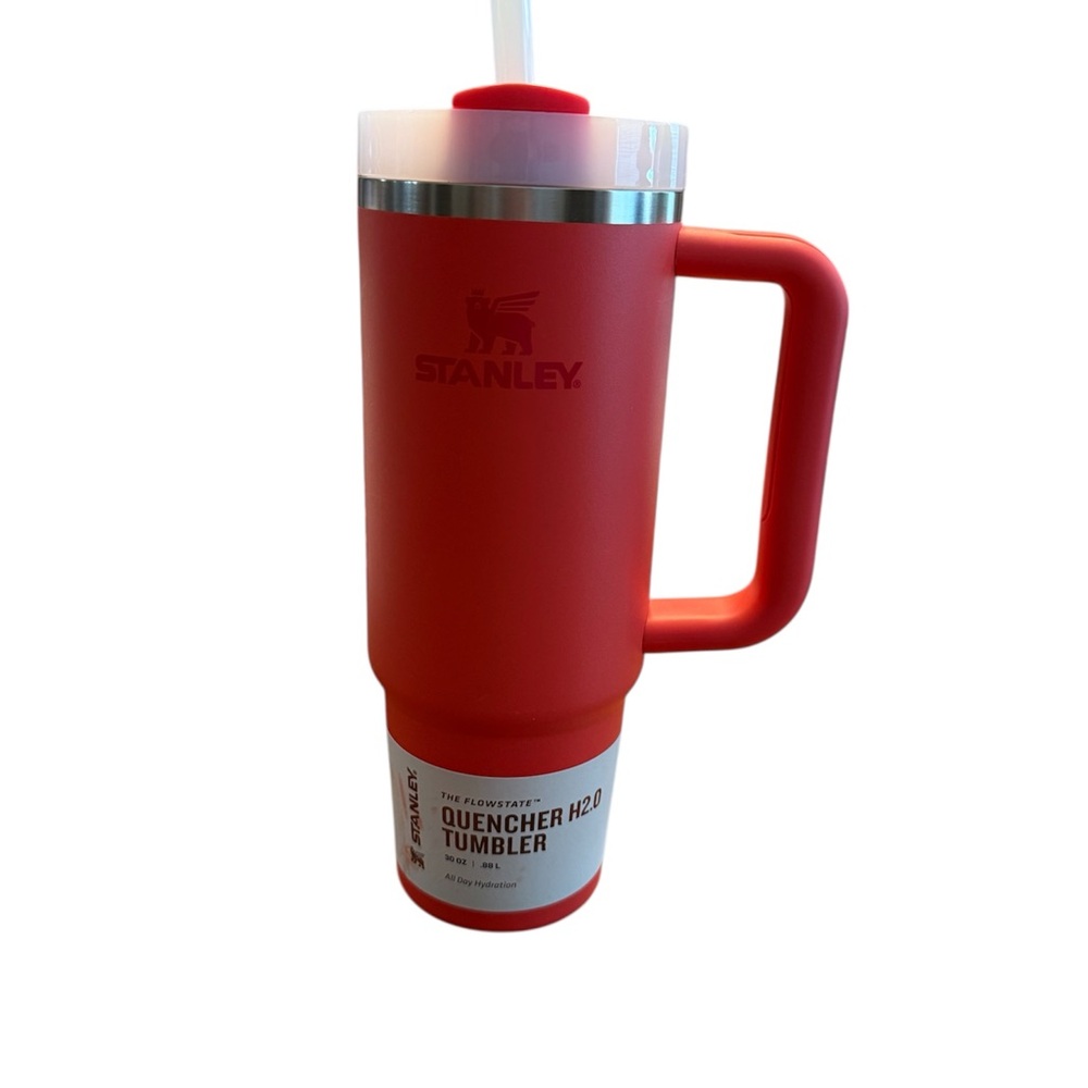Stanley The Flowstate 30 oz Quencher H2.0 Tumbler (Hot Coral) (NWT)